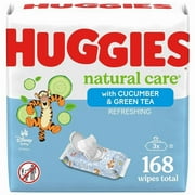 Huggies Refreshing Clean Refreshing Baby Wipes Flip-Top Packs Cucumber & Green Tea