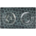 thumbnail image 6 of Drymate Pet Bowl Placemat, Dog & Cat Food Feeding Mat - Absorbent Fabric, Waterproof Backing, Slip-Resistant - Machine Washable/Durable (12” x 20”) (Paw Dots Black), 6 of 6