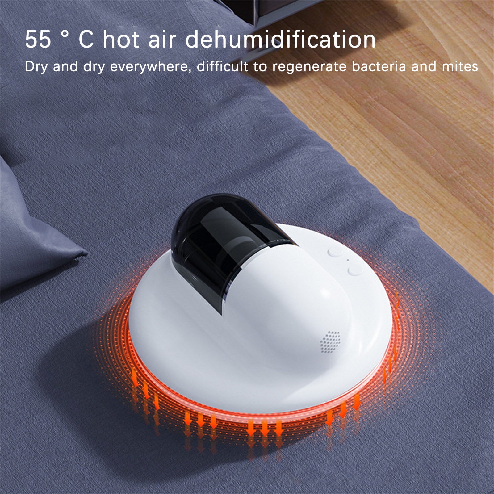 HBBKVI Robot Vacuum, Automatic Intelligent Removal Device Hot Dehumidification Household Bed Small Wireless Removal Vacuum Cleaner
