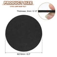 thumbnail image 2 of Uxcell 8.5 Inch Diameter Lamp Base Felt, 6Pack 3mm Thickness Round Soft Adhesive Felt, Black, 2 of 7