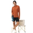 thumbnail image 6 of Satankud Women's UPF 50+ Sun Protection Long Sleeve Plus Size Hoodie Shirts for Fishing Hiking UV Outdoors T-Shirt Lightweight Hoodie Orange 2XL, 6 of 8