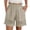 Z-Beige271, variant on JIAYUE Women's Shorts Casual Loose Fit Everyday Wear Comfortable Relaxed Solid Color Lace Hem Elastic Waist For Spring Summer Autumn Trendy Female Bottoms