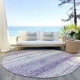 thumbnail image 6 of Addison Rugs Chantille Indoor/Outdoor Transitional Stripes Purple Washable Round Rug, 8' x 8', 6 of 6