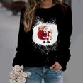 thumbnail image 2 of Sudadera para mujer Sudaderas con cuello redondo Primavera Otoño Manga larga Estampado de Navidad Suéter Top Odeerbi ODB-5, 2 of 5