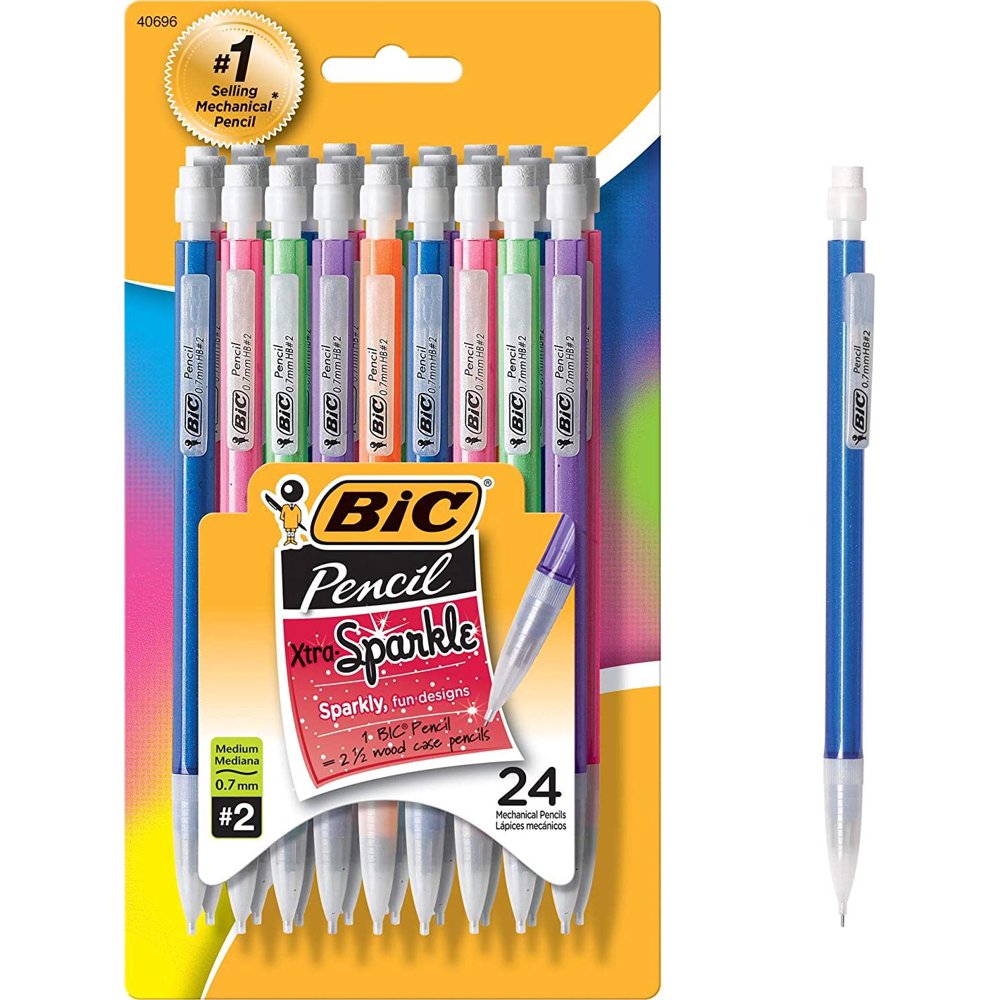 BIC Mechanical Pencils, Medium Point 0.7mm, 24 Ct