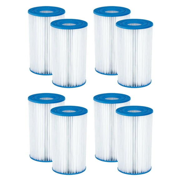 Summer Waves Replacement Type B Pool and Spa Filter Cartridge (8 Pack)