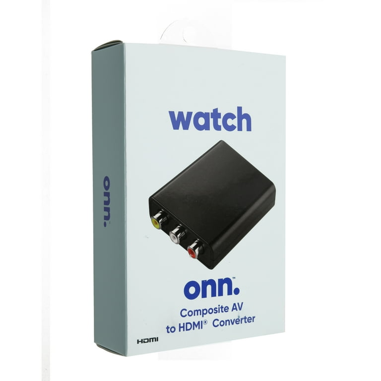 HDTVアダプター onn. Composite AV to HDMI Adapter, 1080P HD Quality, Indoor