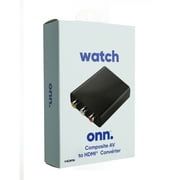 onn Composite AV to HDMI Converter, Black
