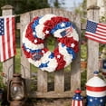 thumbnail image 2 of 250th Anniversary Foam Ball Wreath, 13.8 inch 4th of July Summer Soft Touch Foam Wreath for The Front Door, Handcrafted Memorial Day Artificial Wreath for Indoor and Outdoor, 2 of 7