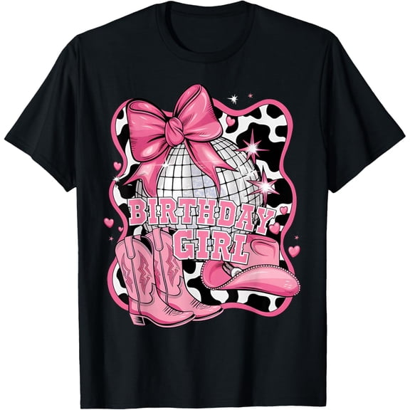 Birthday Cowgirl Western Disco Birthday Girl