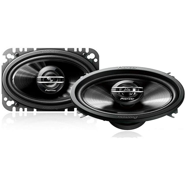 Par de Bocinas TS-G4620S 6x4" 200W máximos 2 vías Pioneer 200 vatios máximo de salida, color Negro