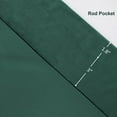 thumbnail image 2 of Pleasant Boulevard Velvet Curtains, 52" x 84", 2 Panels, Blackout, Dark Green, 2 of 9