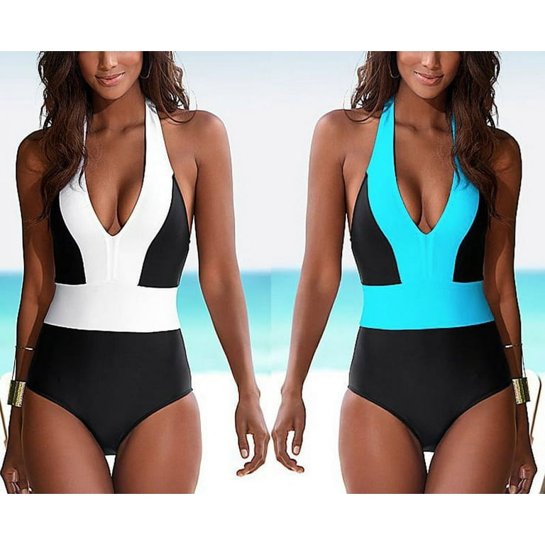 One Piece Swimwear Women Halter Beach Wear Brazilian Swimsuit