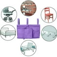 thumbnail image 6 of Gogcaro Purple Bedside Storage and Organizer - Hanging Caddy for Bed Rails, Bunk Beds, Dorm Rooms and More, 6 of 7