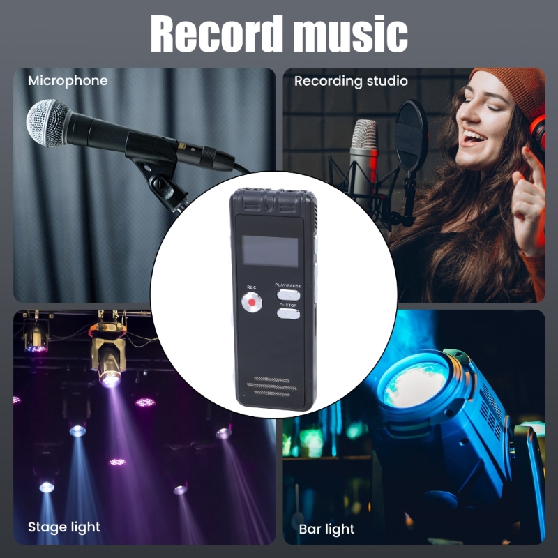 64GB Digital Voice Recorder Voice Activated Recorder for Lectures Meetings Interviews Dictaphone Recording Device Tape