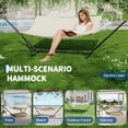 thumbnail image 7 of Double Hammock with Stand & Pillow - 450 lb Capacity Outdoor Hammock for 2 Persons, Patio, Backyard & Poolside, 7 of 7