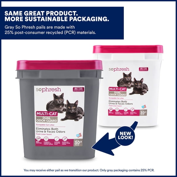 So Phresh Dual Odor Guard Scoopable Cat Litter 30 lbs.