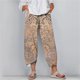 thumbnail image 3 of Pantalones de Verano de Pierna Ancha Moda Suelta Impresa Capris, Pantalones Casuales Cómodos de Piernas Anchas para Uso Al Aire Libre Y en el Hogar, 3 of 5