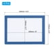 thumbnail image 2 of Marco de imagen magnético Uxcell de 6 x 8 pulgadas, paquete de 4, marco de foto magnético autoadhesivo para refrigerador, azul claro, 2 of 7