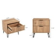 thumbnail image 3 of Manhattan Comfort DUMBO 2.0 Nightstand made from Engineered Wood - Golden Brown, 3 of 11