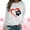 White, variant on POTETI Sweatshirts for Women Casual Long Sleeve Crewneck Sweatshirts Women Heart Graphic Tops