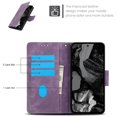 thumbnail image 5 of Compatible for Google Pixel 9 / 9 Pro Wallet Case,RFID Block Flip PU Leather Phone Cover with Wrist Supports Wireless Charging with Credit Card Holder Kickstand Heavy Duty Phone Cover,Purple, 5 of 7