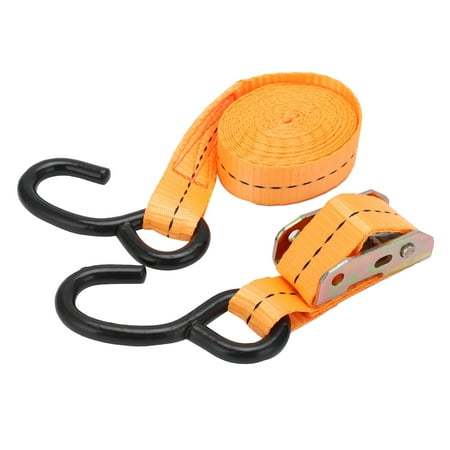 

2023 2Pcs TieDown Ratchet Strap with SHook for Cargo Binding Polyester Fabrics Binding Strap(5m/16.4ft )