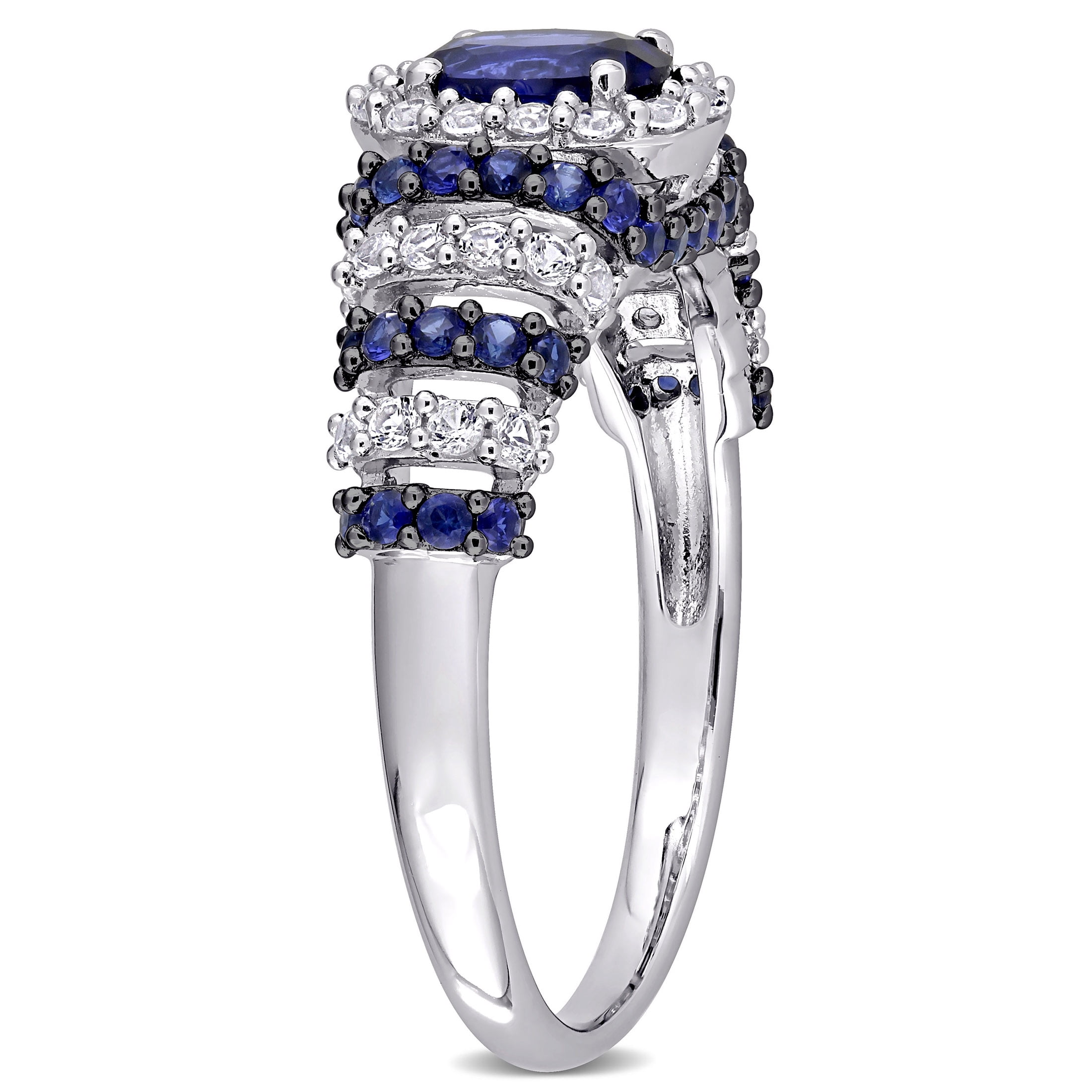 Everly Women's Created Sapphire Sterling Silver Ring
