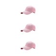 thumbnail image 4 of kurtrusly Sun Protection Baseball Cap Universal Size For Outdoor Adventures Universal Baseball Cap Polyester Outdoors Sun Cap pink 3Set, 4 of 6