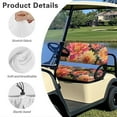 thumbnail image 6 of Binienty Boho Hippie Floral Golf Car Seat Cushion Cover 2 Piece Non-slip Golf Cart Seat Towel Blanket Compatible with EZGO & Club Car 2 Person Seats Golfcart, 6 of 8