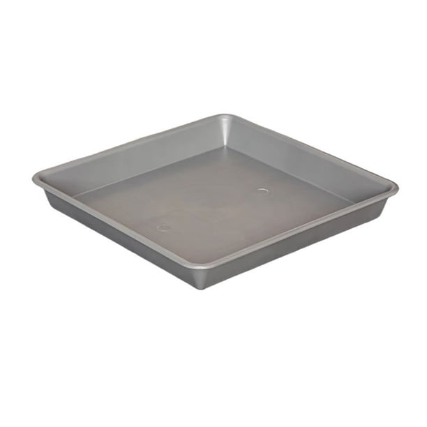 Platillos cuadrados for plantas, bandeja de goteo de resina for macetas, ideal for sala de estar y balcón.