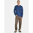 thumbnail image 2 of George Men's & Big Men's Cotton Crewneck T-Shirt with Long Sleeves, Size XS-3XL, 2 of 5