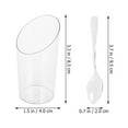thumbnail image 5 of TEHAUX Dessert Cups Transparent 24 Sets 1.6x1.6x3.3in, 5 of 6