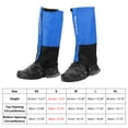 thumbnail image 2 of Unique Bargains Leg Gaiters, Waterproof Shoe Covers Adjustable Snow Boot Gaiter, Blue, S, 2 of 6