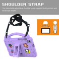 thumbnail image 2 of Allytech Galaxy Tab A7 Lite T220 Case with Shoulder Strap, Samsung Tab A 8.0 (2019) T290 Case for Kids, EVA Shockproof Handle Kickstand Case with DIY for Samsung T220 T225 T227 T290 T295, Purple, 2 of 8
