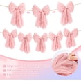 thumbnail image 3 of Dalrosia Large Bow Garland Banners for Coquette Birthday Party Decorations-Bow Themed Birthday Decor for Baby Shower Bridal Shower Bachelorette Party Wedding Favors Supplies, 3 of 8