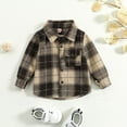 thumbnail image 3 of 0-5T Todder Kids Baby Boys Girls Long Sleeve Button Down Plaid Flannel Shirt, 3 of 9