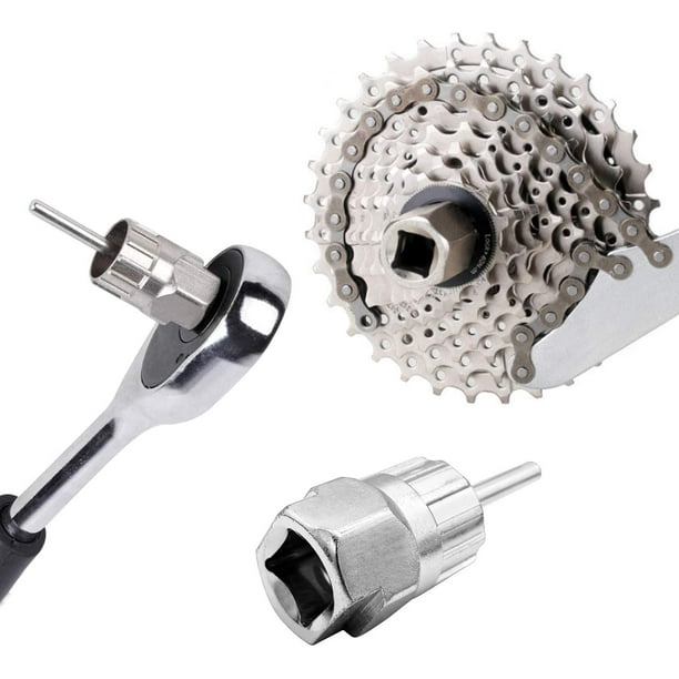 Juego De 2 Herramientas Para Cassette De Bicicleta - Extractor De Corona Y Piñones, Acero Al Carbono, Para Mantenimiento Y Reparación