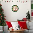 thumbnail image 5 of Sanmadrola Christmas Decoration Wall Clock Home Indoor Decor Silent Non Ticking Wooden 12'' Santa, 5 of 7