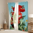 thumbnail image 3 of Homewish Country Flower Floral Black Out Curtains,Rustic Spring Garden Curtains Pack of 2 (42x63 Each),Red Blue Green Bedroom Curtains For Men Women,Ultra Soft Home Decor, 3 of 6