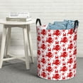 thumbnail image 6 of Fuzoiu Octopus Print Circular Hamper,Laundry Basket with Handle,Collapsible Laundry,Dirty Clothes Storage Basket,for Bedroom Bathroom Dorm Living Room-Medium, 6 of 6