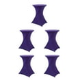 thumbnail image 3 of Baohd Versatile Elastic Cocktail Table Set High Foot Bar Cover Stain-resistant purple 5Set, 3 of 6