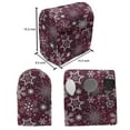 thumbnail image 4 of Snowflake Stand Mixer Cover, Colorful Christmas Pattern with Snowflakes and Ornamental Stars Swirls, Kitchen Appliance Organizer Bag Cover with Pockets, 5 Quarts, Multicolor, by Ambesonne, 4 of 4