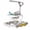 Gray, variant on YUCHANG 5-in-1 Baby Walker & Activity Center, Foldable Push Walker with Adjustable Height & Music, Green, for 6-24 Months