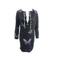 thumbnail image 3 of FOCUSNORM Robe Imprimée Halloween pour Femmes Juniors, Mode une-Pièce à Col Rond et Manches Longues, 3 of 6