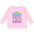 thumbnail image 3 of Inktastic Some Bunny is Going to Be a Big Sister with Bunny Ears and Flowers Girls Long Sleeve Toddler T-Shirt, 3 of 5