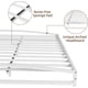 thumbnail image 4 of 6-pulgada tamaño completo size metal platform marco de cama con arch design: low marco de cama, heavy duty, strong bearing capacity, no necesita colchón base - blanca, 4 of 7
