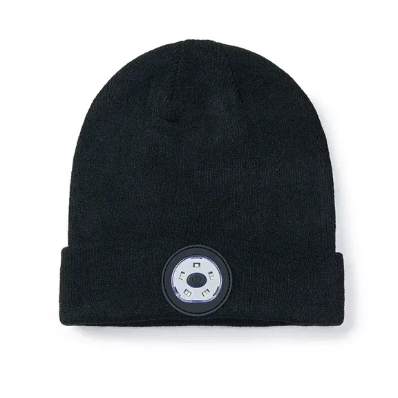 Wireless Bluetooth Beanie Hat With Led Light And Hd Stereo Speakers - Keep Warm