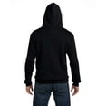 thumbnail image 2 of Adult Supercotton™ Full-Zip Hooded Sweatshirt - BLACK - XL, 2 of 3