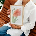 thumbnail image 5 of Amaryllis with Butterfly - Drawing Botanical Floral Flowers Nature Butterfly Pastel Garden Unframed Wall Art Print 24 x 32 inches, 5 of 16